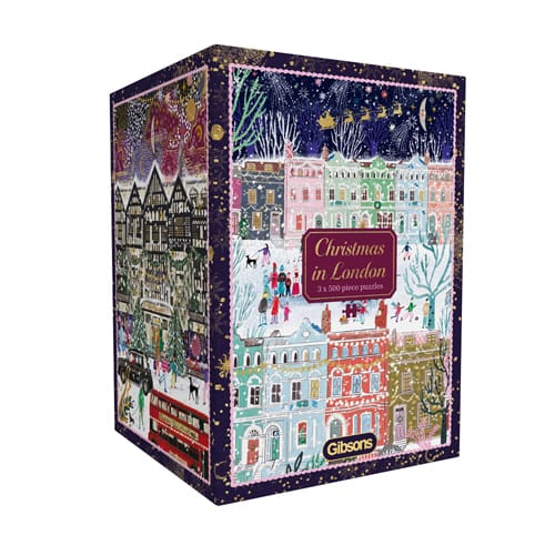 Gibsons: Christmas in London Puzzle (3x500 Pieces)