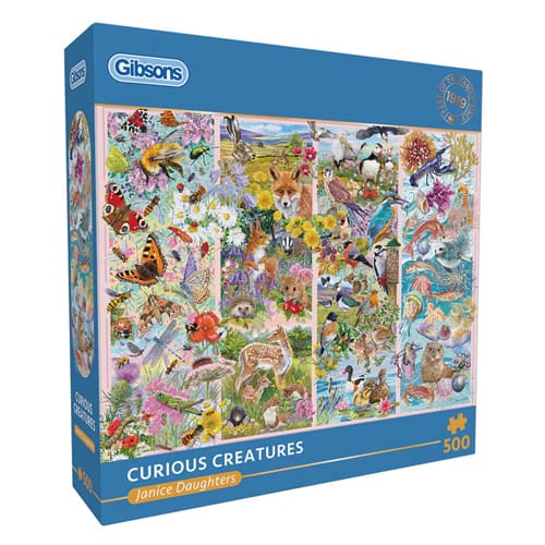 Gibsons - Curious Creatures - 500 Piece Jigsaw Puzzle