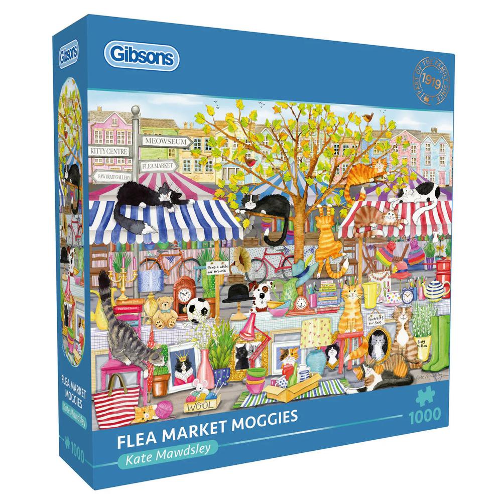 Gibsons Flea Market Moggies 1000 Piece