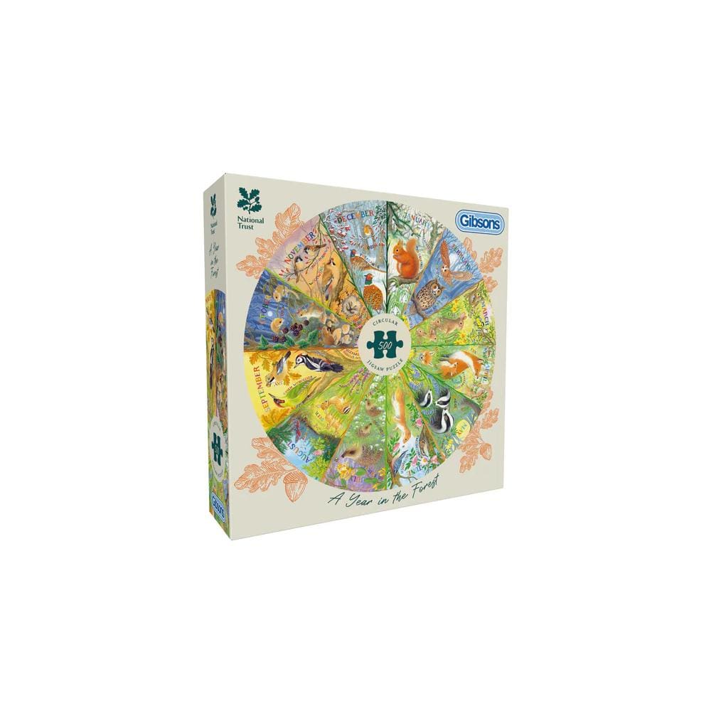 Gibsons: National Trust: A Year in the Forest (500 CIRCULAR Pieces)