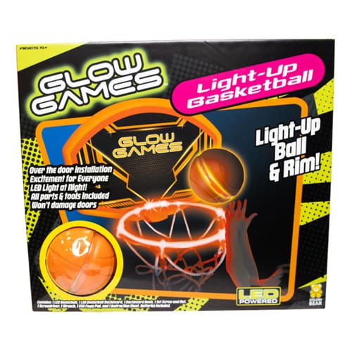 Glow Games Light-Up Basketball Set