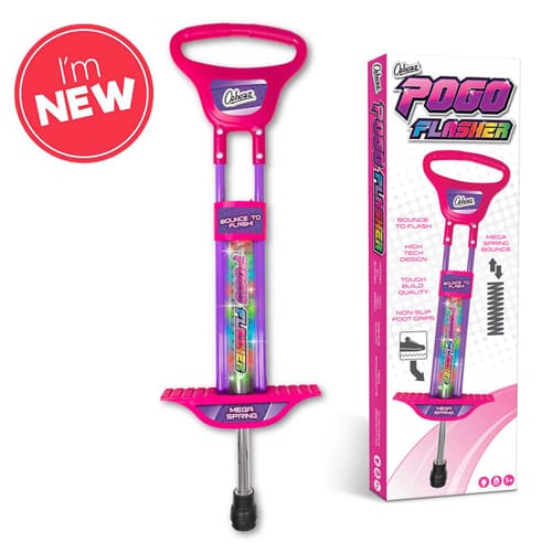 Go Light Up Pogo Stick Pink 89Cm