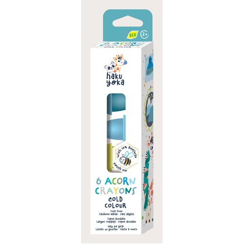 Haku Yoka 6 Acorn Crayons - Cold