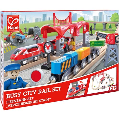 Hape Busy City Rail Set
