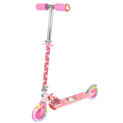 Hello Kitty Folding Inline Scooter with Light Up Wheels