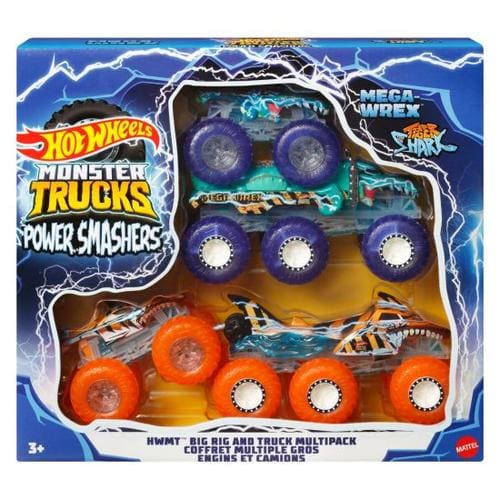 Hot Wheels Monster Trucks 1:64 Power Smashers & Big Rigs M/Pack