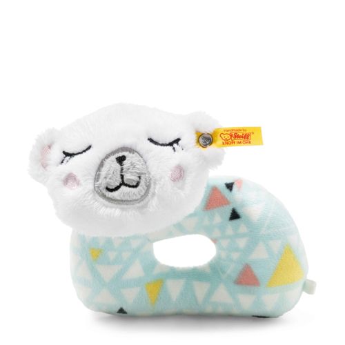 Iggy polar bear grip toy with rattle