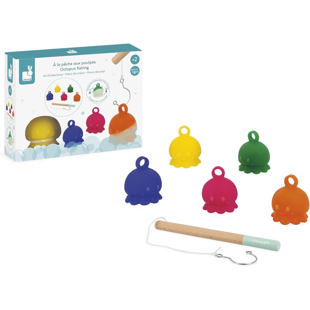 Janod Bath Octopus Fishing Game