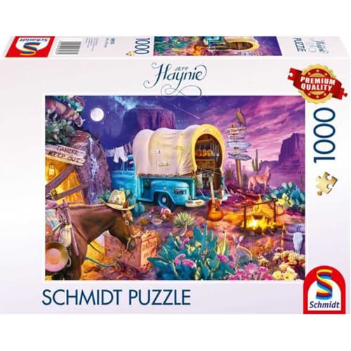 Jeff Haynie: A Charming Wild West Campout Puzzle - 1000 Pieces