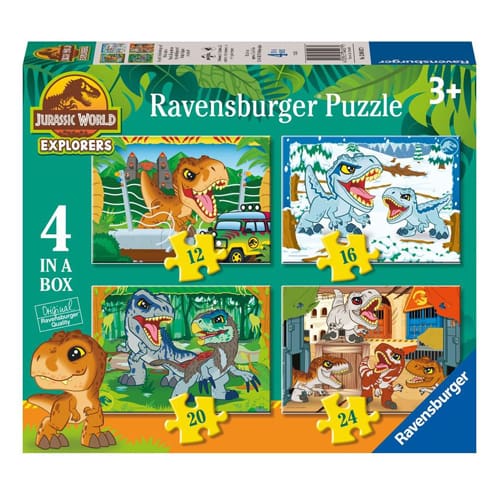 Jurassic World Explorers Puzzle 4 in a Box