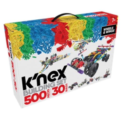 K'NEX Classics 500 Pc/ 30 Model Wings and Wheels Building Set
