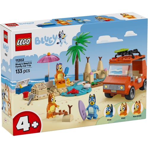 Lego Bluey 11202 Bluey's Beach & Family Car Trip