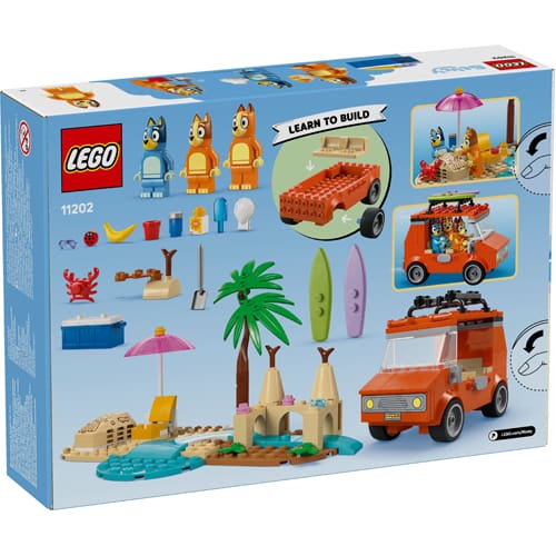 Lego Bluey 11202 Bluey's Beach & Family Car Trip