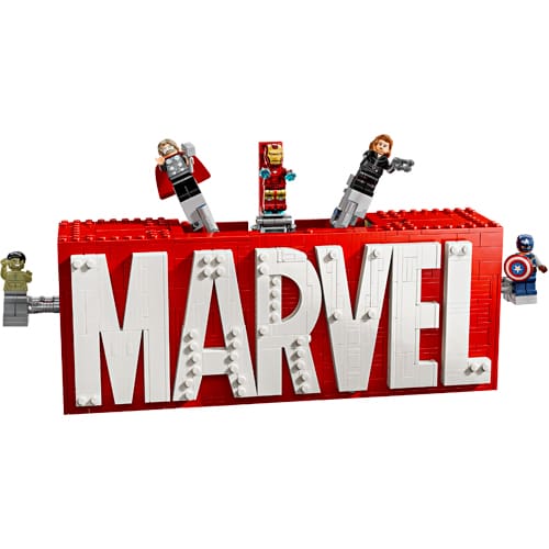 LEGO Marvel 76313 Super Heroes MARVEL Logo & Minifigures