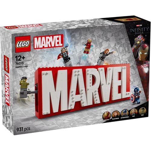 LEGO Marvel 76313 Super Heroes MARVEL Logo & Minifigures