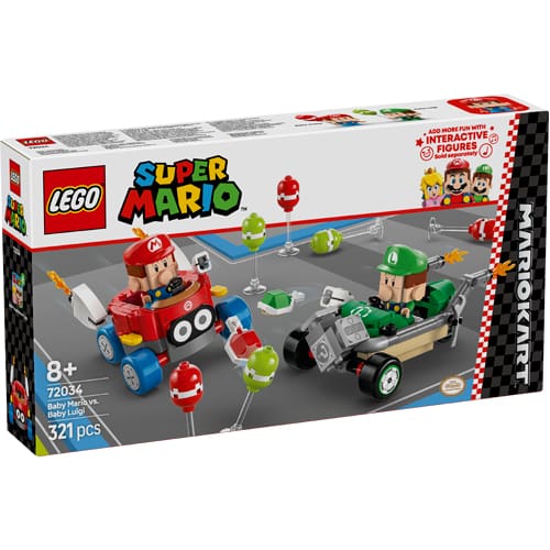 LEGO Super 72034 Mario Mario Kart - Baby Mario vs Baby Luigi