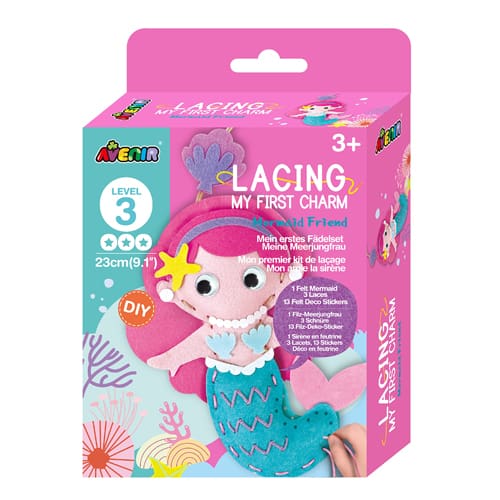 Lacing My First Charm - Mermaid Friends