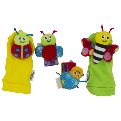 Lamaze Gardenbug Wrist Rattle Footfinder Set