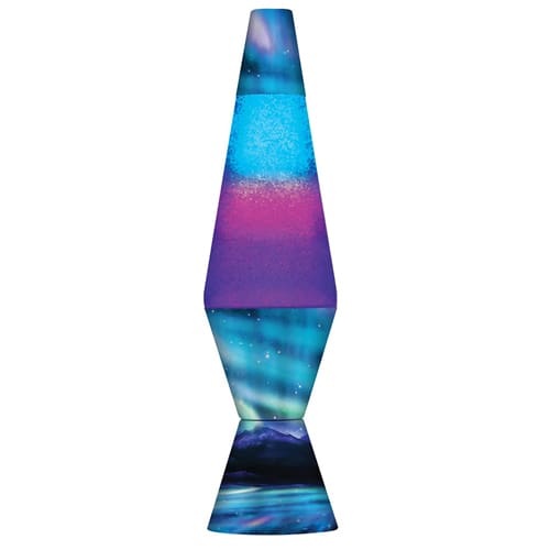Lava Lamp Northern Lights Purple/Blue - 14.5"