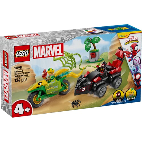Lego Marvel 11198 Spidey Spin and Electro Dinosaur Vehicle Chase