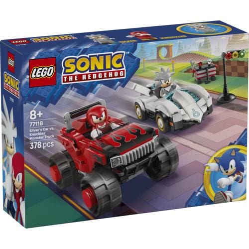 Lego Sonic 77118 Silver's Car vs. Knuckles' Monster Truck
