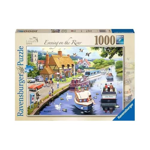 Leisure Days No.7, Evening on the River Puzzle (1000 Pieces)