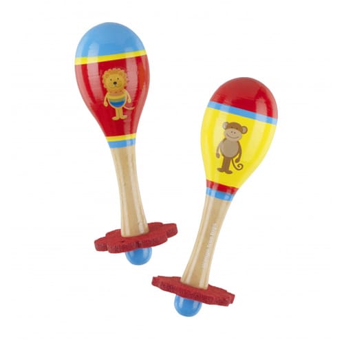Lion & Monkey Maraca Set