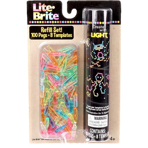 Lite Brite Peg and Template Refill Pack
