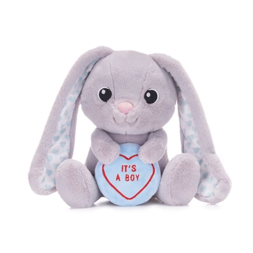 Love Hearts 18cm (7") Baby Boy Bunny