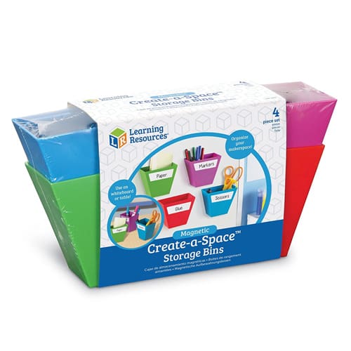 Magnetic Create-a-Space Storage Bins (Set of 4)