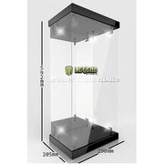 Master Light House Acrylic Display Case with Lighting for 1/4 Action Figures (black)