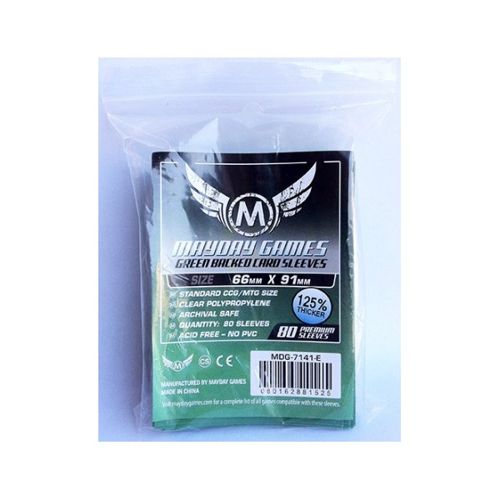 Mayday Premium 80 Green Card Sleeves 63.5 x 88mm