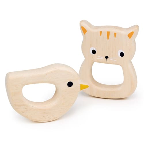 Mentari: Bird & Kitten Teethers