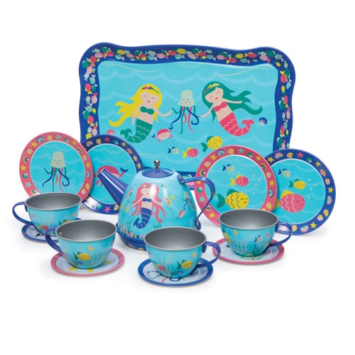 Mermaid Tin Tea Set