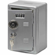 Metal Locker Bank Silver