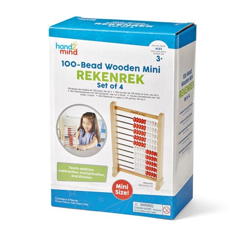 Mini 100-Bead Rekenrek, Set of 4