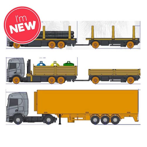 Mini Working Machines Freight Hauler Scania S730 Assortment