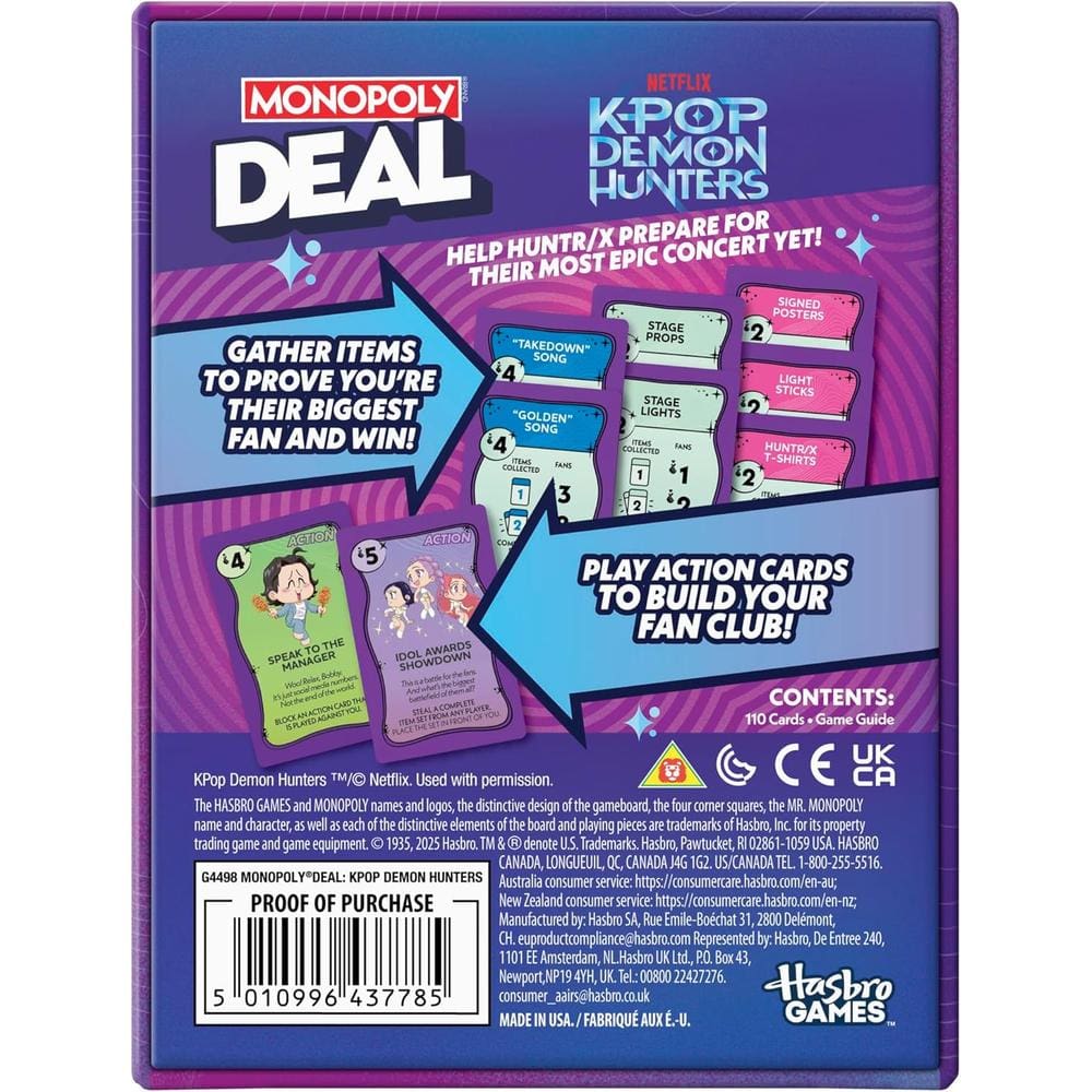 Monopoly Deal: KPop Demon Hunters