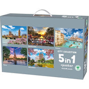 Mr.Broccoli: 5 in 1 Puzzle 1000 Pieces City
