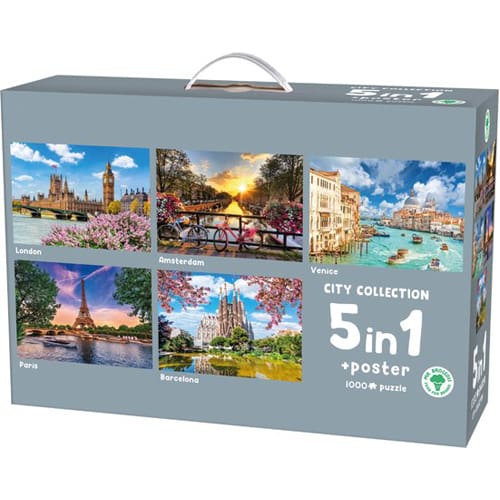 Mr.Broccoli: 5 in 1 Puzzle 1000 Pieces City
