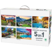 Mr.Broccoli: 5 in 1 Puzzle 1000 Pieces Landscape