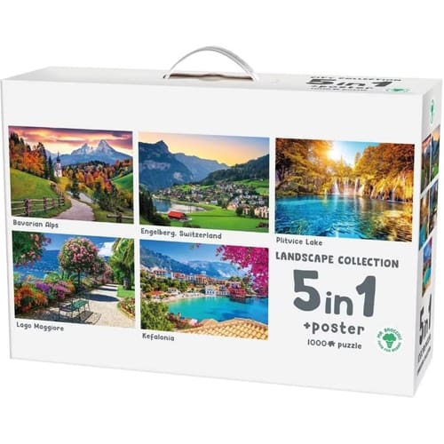 Mr.Broccoli: 5 in 1 Puzzle 1000 Pieces Landscape