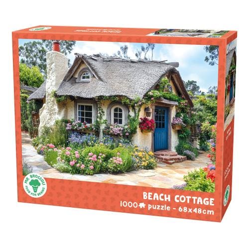 Mr.Broccoli: Puzzle 1000 Pieces Beach Cottage