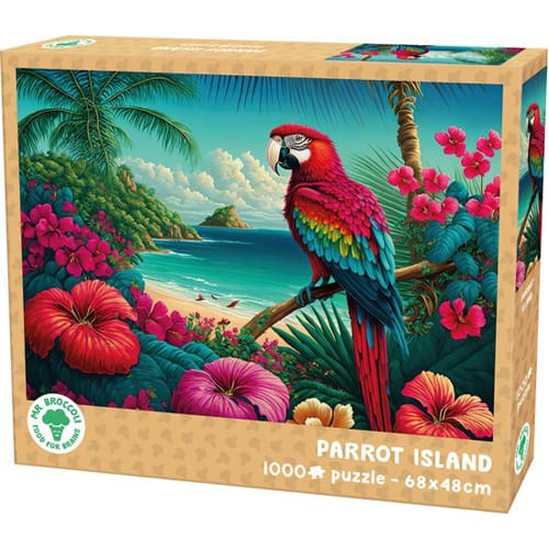 Mr.Broccoli: Puzzle 1000 Pieces Parrot Island