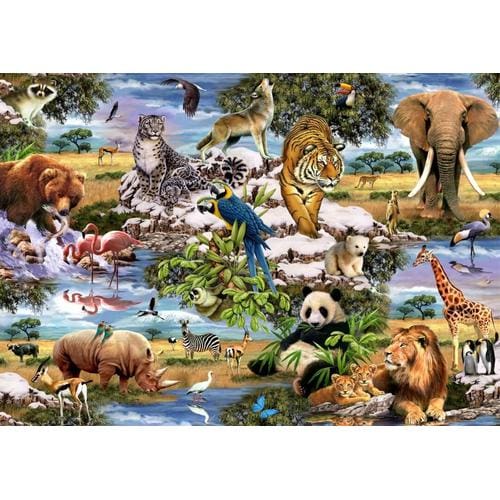 Mr.Broccoli: Puzzle 1000 Pieces Wild Animals