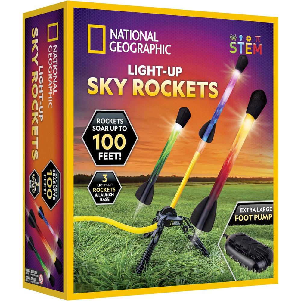 National Geographic Light-Up Air Rocket