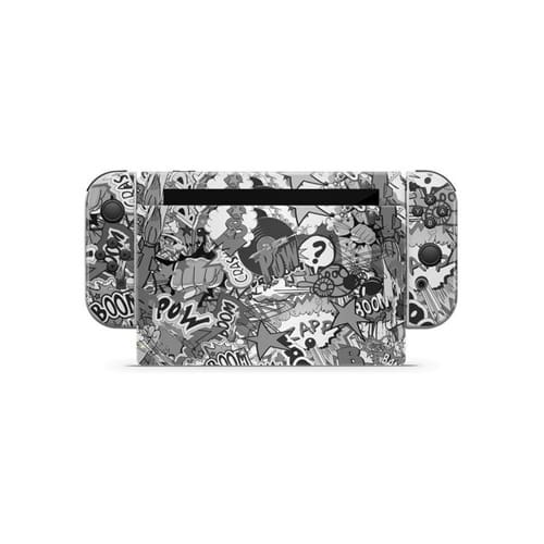 Nintendo Switch Skin Stickerbomb (Black and White)