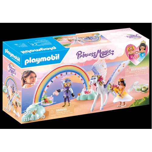 PLAYMOBIL 71361 Rainbow Pegasus with Rainbow in the Clouds
