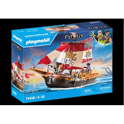 PLAYMOBIL 71418 Pirates: Pirate vs. Deeper – Pirate Vessel