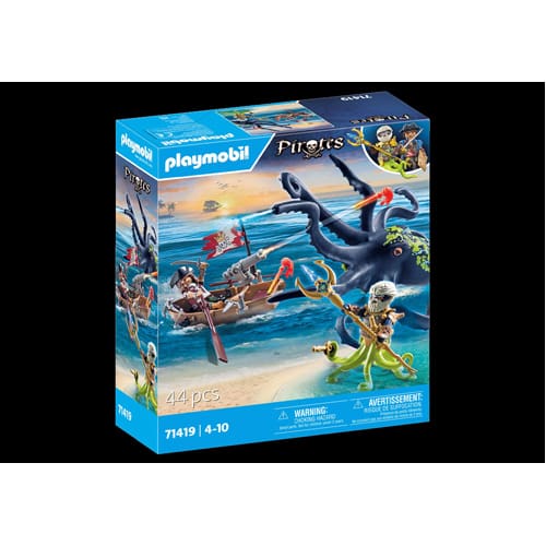 PLAYMOBIL 71419 Pirates: Pirate vs. Deeper – Battle with the Giant Octopus